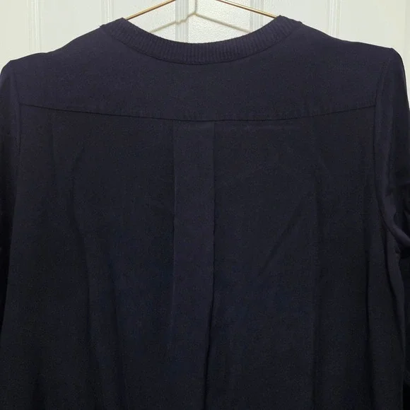 Vince Navy Lace Knit Sweater Dress Long Sleeve Crew Neck‎ Size S - Picture 9 of 10